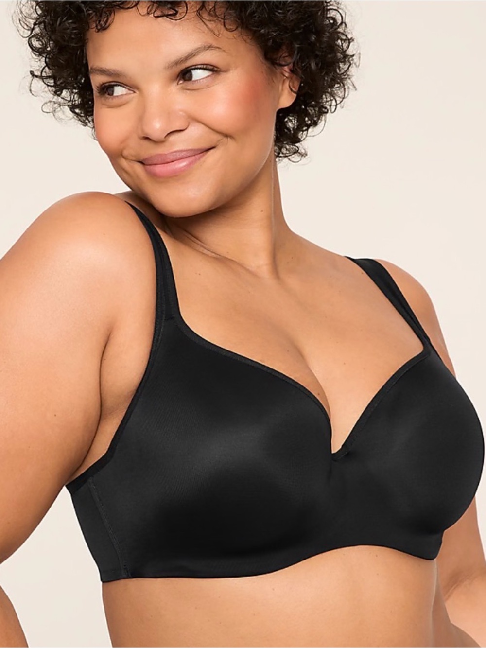 Cacique 44DDD Smooth Lightly Lined Balconette Bra molded cup underwire plus size